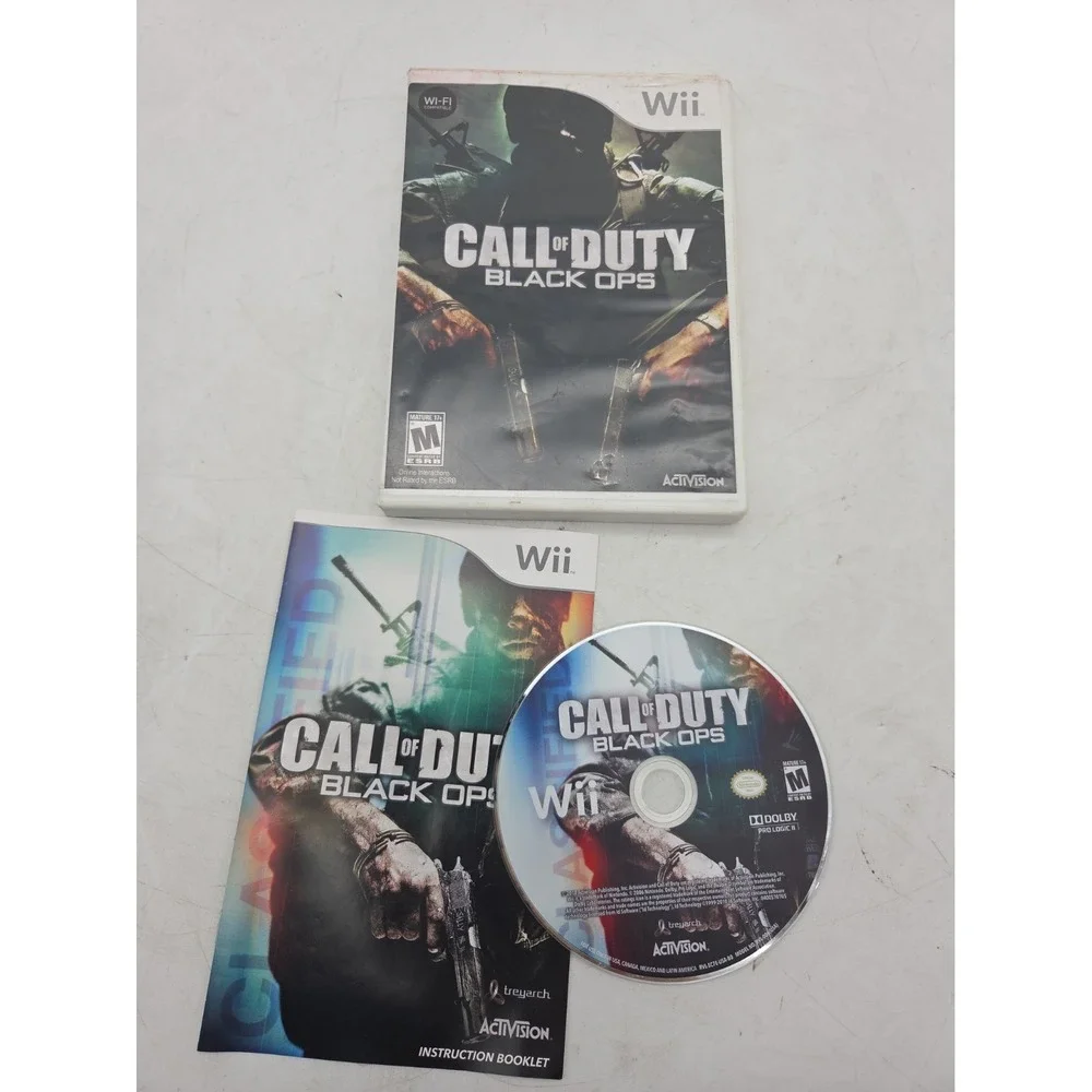 Call Of Duty: Black OPS ( Nintendo Wii, 2010) CIB Complete Tested - SEE NOTES